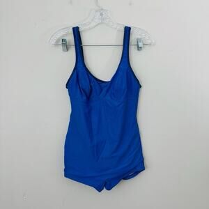 Pilpel Navy Blue One Piece Swim Suit Women’s Size 10